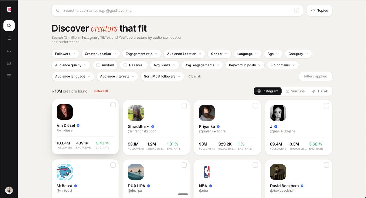 Creator Unit, creator discovery platform
